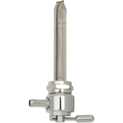 PartzBiz HD DSDS390240 - Pingel 1311-CR Power Flo Smooth Chrome รอบ 90 องศา 22mm Petcock Harley | 1311-CR