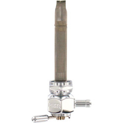 PartzBiz HD DSDS390233 - Pingel 4311-CH Power Flo Smooth Chrome HEX 90 องศาถอยหลัง 22mm Petcock Harley | 4311-ช