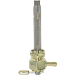 PartzBiz HD DS07050092 - Pingel 6311-BH Power Flo Old School Brass HEX 180 องศาด้านใน 22mm Petcock Harley | 6311-BH