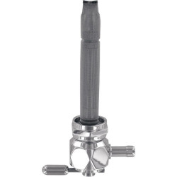 PartzBiz HD TR497687 - Pingel 6311-CD Power Flo Diamond Chrome HEX 180 Deg ด้านใน 22mm Petcock Harley | 6311-ซีดี