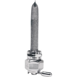 PartzBiz HD DS21070001 - Pingel 6311-CHL Power Flo Flag HEX Chrome 180 Deg ด้านใน 22mm Petcock Harley | 6311-ชล