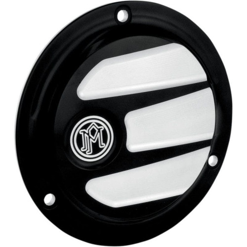 PartzBiz HD: 4407064-Performance Machine Scallop 3 Hole Contrast Cut Derby Cover Harley EVO Big Twin | 0177-2027-BM PartzBiz HD: 4407064-Performance Machine Scallop 3 Hole Contrast Cut Derby Cover Harley EVO Big Twin | 0177-2027-BM