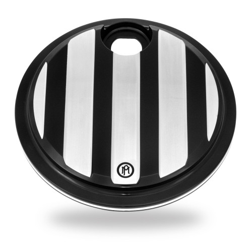 PartzBiz HD: 4407067-Performance Machine PM Black Contrast Cut Drive Fuel Door for Harley FLH/FLT 08-up