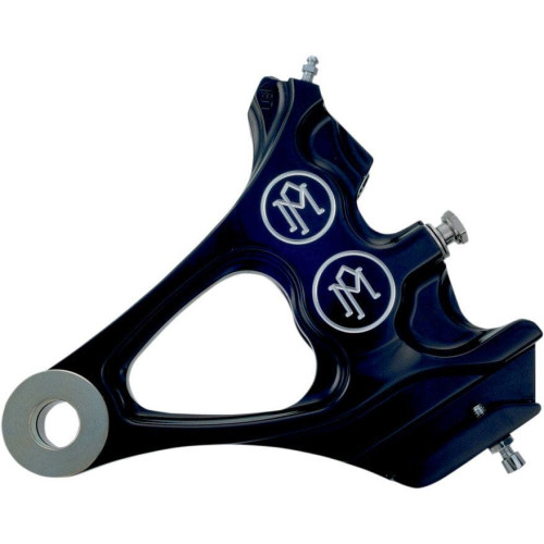 PartzBiz HD: 4407074-PM Black Contrast Cut Rear Brake Integrated Caliper Harley Softail 00-07 - 1274-0076-BM PartzBiz HD: 4407074-PM Black Contrast Cut Rear Brake Integrated Caliper Harley Softail 00-07 - 1274-0076-BM