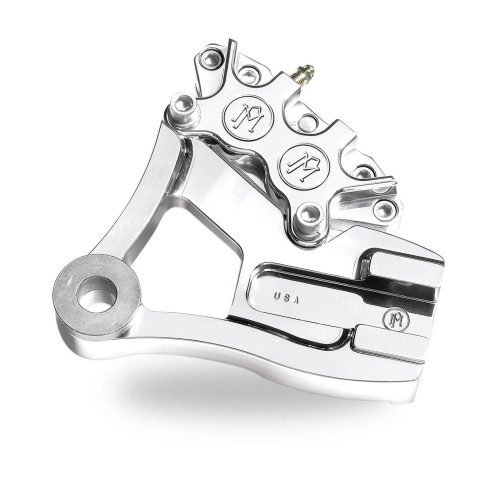 PartzBiz HD: 4407020-PM Chrome 4 Piston Rear Brake Caliper for Harley Dyna 91-99 Models - 1279-0052-CH PartzBiz HD: 4407020-PM Chrome 4 Piston Rear Brake Caliper for Harley Dyna 91-99 Models - 1279-0052-CH