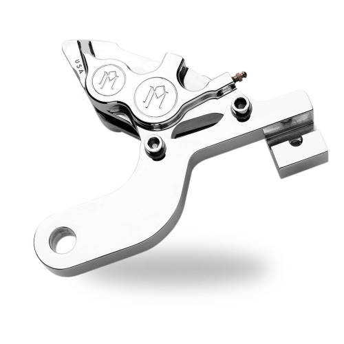 PartzBiz HD: 4407023-PM Chrome 4 Piston Rear Brake Caliper for Harley Touring FLHT 02-07 - 1290-0073-CH PartzBiz HD: 4407023-PM Chrome 4 Piston Rear Brake Caliper for Harley Touring FLHT 02-07 - 1290-0073-CH