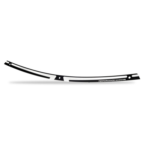 PartzBiz HD: 4406946-PM Performance Machine Scallop Windshield Trim Black Contrast Cut Harley 14-15 | 0209-2016SCA-BM