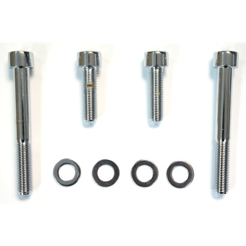 PartzBiz HD: 4406911-Polished Stainless Steel Caliper Mounting Hardware Bolt Kit for 00-07 Dual Disc Touring PartzBiz HD: 4406911-Polished Stainless Steel Caliper Mounting Hardware Bolt Kit for 00-07 Dual Disc Touring