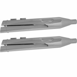 PartzBiz HD MU97123 - Power House All Chrome 4.5 Slip-On Mufflers Slash Tips Harley Dresser 85-16 PartzBiz HD MU97123 - Power House All Chrome 4.5 Slip-On Mufflers Slash Tips Harley Dresser 85-16