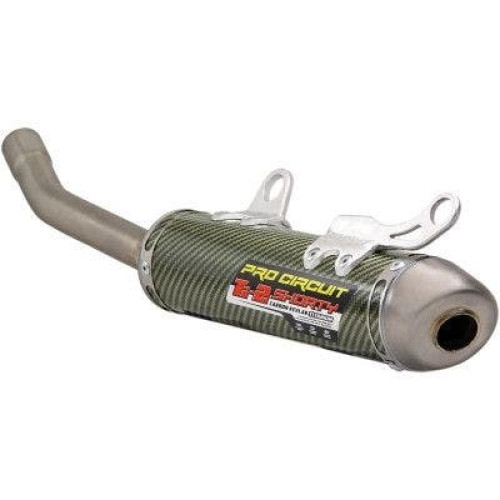 PartzBiz HD: 4406820-Pro Circuit Ti-2 Silencer Carbon Titanium Muffler Exhaust Honda CR250R 92-96 1821-1987 18211987 off road performance upgrade slip on muffler pipe header best for dirt bike motocross x