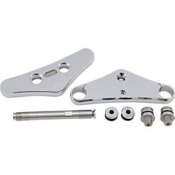PartzBiz HD DS04080382 - Pro One 106210 Chrome Billet 41 มม. 3 ‚∞ Rake Triple Tree Harley FXST FXWG 84-10 ที่ดีที่สุดใหม่อัพเกรดเปลี่ยนที่กำหนดเอง Chopper Bobber รถจักรยานยนต์ส้อมด้านหน้าระบบกันสะเทือน