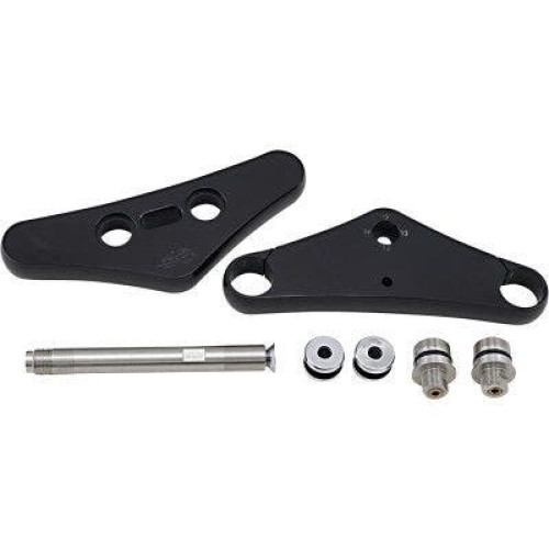 PartzBiz HD: 4406768-Pro One 106210B Black Billet 41MM 3¬∞ Rake Triple Tree Harley FXST FXWG 84-10 best new upgrade replacement custom chopper bobber motorcycle Front fork suspension