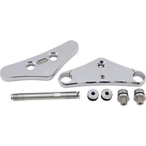 PartzBiz HD: 4406771-Pro One 107100 Chrome Billet Aluminum 41MM 0¬∞ Triple Tree Harley FXST FXWG 84-10 best new upgrade replacement custom chopper bobber motorcycle Front fork suspension