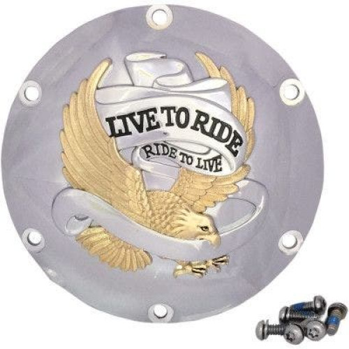 PartzBiz HD: 4406782-Drag Specialties Gold Live To Ride Derby Cover 6-Hole Harley Sportster 04-Up XL Sporty buy best for 883 1200 1107-0629 11070629 PartzBiz HD: 4406782-Drag Specialties Gold Live To Ride Derby Cover 6-Hole Harley Sportster 04-Up XL Sporty buy best for 883 1200 1107-0629 11070629