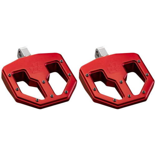 PartzBiz HD: 4406757-Pro One 500761R Red BMX V1 Male Billet Foot Peg Harley & Metric Clevis Mount