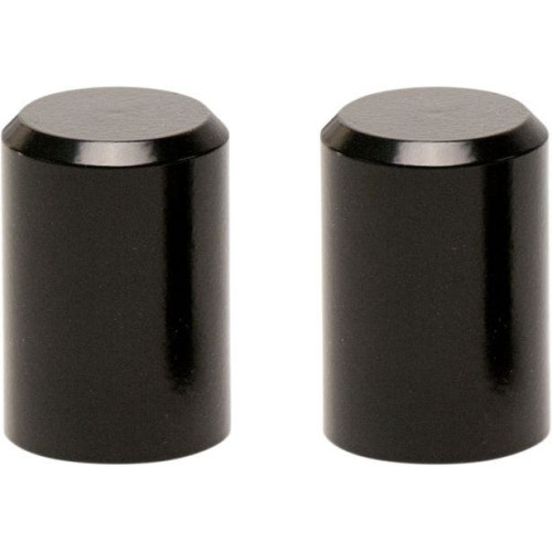 PartzBiz HD: 4406739-Pro Pad Black Finish 2 Long Billet Docking Hardware Station Covers for Harley DSC-SMTH-LB 3550-0299 35500299	