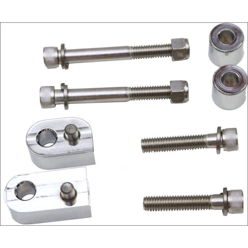 PartzBiz HD: 4406711-Pro Pad Chrome Floorboard 3/4 Extension Spacer Kit Harley Touring & Cvo 09-17 FB-EXT14C