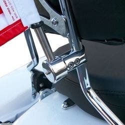 PartzBiz HD DS05210778 - Pro Pad 5/8" Round Side Mount Sissy Bar Flag Pole & 6x9 Flag 4 Harley / Metric | RFM-RDSB5