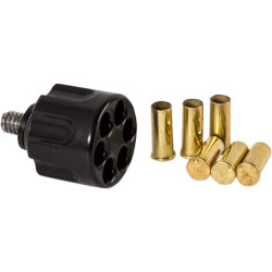 PartzBiz HD DS08200077 - Pro Pad SMK-REV-BLK Black Revolver Seat Mount Knob Harley Universal Fit