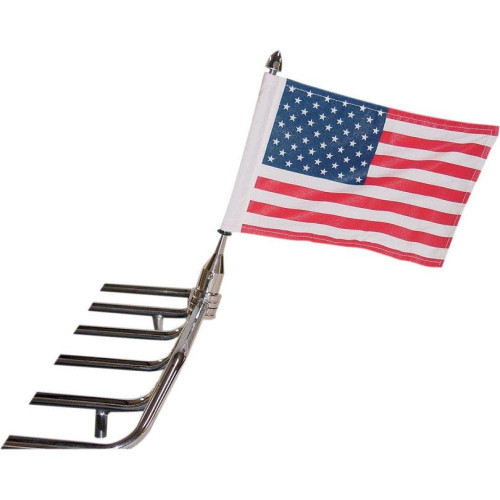 PartzBiz HD: 4406685-Pro Pad Tour Pack Solid 1/2" Bar Flag Mount w/ 6x9 American Flag for Harley | RFM-FXD3 PartzBiz HD: 4406685-Pro Pad Tour Pack Solid 1/2" Bar Flag Mount w/ 6x9 American Flag for Harley | RFM-FXD3
