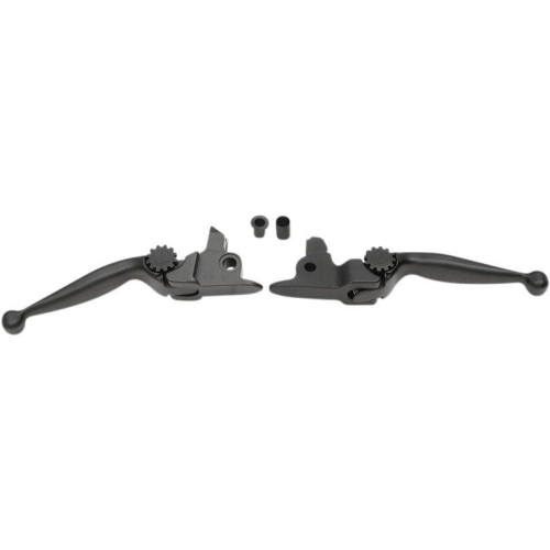 PartzBiz HD: 4406350-PSR 12-00611-22 Black Journey Adjustable Brake Clutch Lever Hand Controls Set 17-19 Harley Davidson Touring Road Street Electra Glide King FLHT FLHX FLTR FLHR Custom Chopper Motorcycle Bike Replacement Upgrade 0610-2035 06102035
