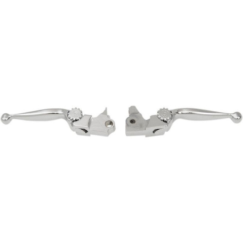 PartzBiz HD: 4406351-PSR 12-00612-20 Chrome Journey Adjustable Brake Clutch Lever Hand Controls Set 17-19 Harley Davidson Touring Tri Glide FLHTCUTG Freewheeler Trike FLRTF Custom Chopper Motorcycle Bike Replacement Upgrade 0610-2107 06102107