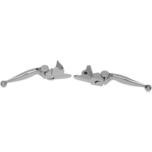 PartzBiz HD: 4406353-PSR 12-00613-20 Chrome Journey Adjustable Brake Clutch Lever Set 2017 Harley Davidson Softail Fat Boy Slim FLSS FLSTFBS Custom Chopper Motorcycle Bike Replacement Upgrade 0610-2109