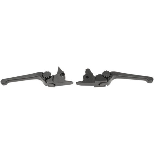 PartzBiz HD: 4406325-PSR 12-00663-22 Black Anthem Adjustable Brake Clutch Lever Set 2017 Harley Davidson Softail Fat Boy Slim FLSS FLSTFBS Custom Chopper Motorcycle Bike Replacement Upgrade 0610-2119