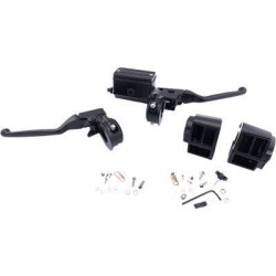 PartzBiz HD DS06102147 - Drag Black 5/8" Master Cylinder Handlebar Control Kit Harley Big Twin FX 84-95 0610-2147 06102147 dyna glide wide electra road street king sportster sporty mechanical hydraulic disc single dual Harley Davidson Softail Fat Boy Slim FLSS FLSTFBS Custom PartzBiz HD DS06102147 - Drag Black 5/8" Master Cylinder Handlebar Control Kit Harley Big Twin FX 84-95 0610-2147 06102147 dyna glide wide electra road street king sportster sporty mechanical hydraulic disc single dual Harley Davidson Softail Fat Boy Slim FLSS FLSTFBS Custom