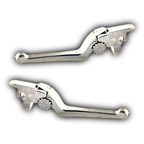 PartzBiz HD: 4406341-PSR 12-00666-20 Chrome Anthem Adjustable Lever Set Pair Harley Touring 21-Up