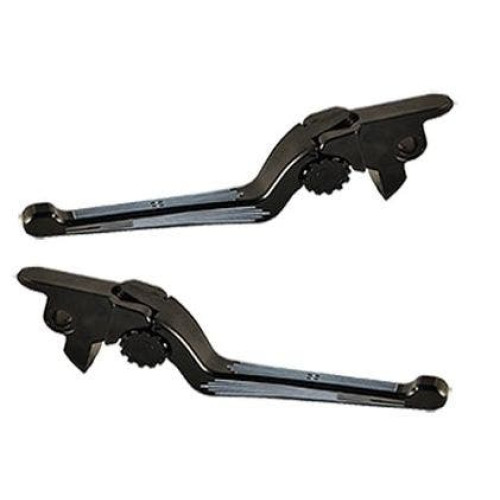 PartzBiz HD: 4406343-PSR 12-00666-31 Contrast Anthem Adjustable Lever Set Pair Harley Touring 21-Up