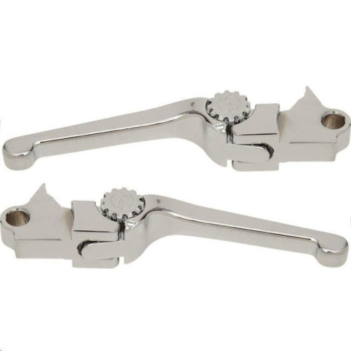 PartzBiz HD: 4406286-PSR 12-01666-20 Chrome Anthem Shorty Adjustable Lever Pair Harley Touring 21-Up