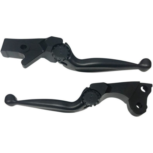 PartzBiz HD: 4406288-PSR 17-00601-22 Black Journey Adjustable Clutch Brake Lever Set 18-19 Indian Chief Chieftain Roadmaster Springfield Custom Replacement upgrade