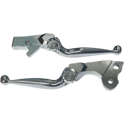 PartzBiz HD: 4406290-PSR 17-00601-20 Chrome Journey Adjustable Clutch Brake Lever Set 18-19 Indian Chief Chieftain Roadmaster Springfield Custom Replacement upgrade