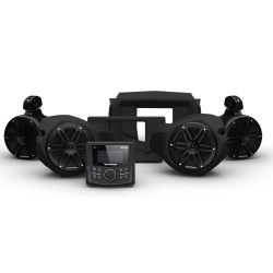 PartzBiz HD RF-RZR14-STG2 - Rockford Fosgate PMX-1 ชุดลำโพงหลังด้านหน้า Polaris RZR Gen3 14-21 RZR14-STG2