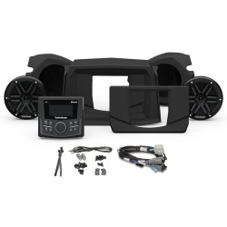 PartzBiz HD RF-RZR14-STG1 - Rockford Fosgate PMX-1 ชุดลำโพงด้านหน้า Polaris RZR Gen3 14-21 RZR14-STG1