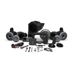 PartzBiz HD RF-RZR14-STG6 - Rockford Fosgate PMX-3 1500w ด้านหน้าด้านหลังสี Optix ลำโพงซับวูฟเฟอร์ Polaris RZR