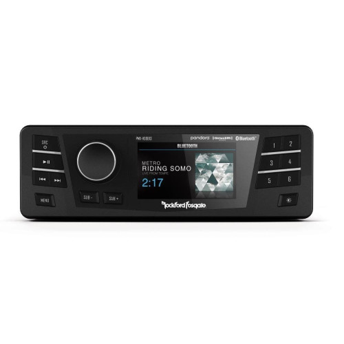 PartzBiz HD: 4405047-Rockford Fosgate PMX-HD9813 Bluetooth Stereo Head Unit 3" Display 98-13 FLHT/R/X Electra Glide; Street Glide and Road Glide BEST FOR RADIO touring receiver black sirius bluetooth am fm 7 band graphic eq aux plug play pandora streaming