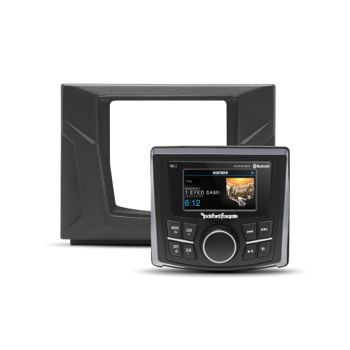 PartzBiz HD: 4405049-Rockford Fosgate Polaris GNRL-STAGE1 Digital Media Receiver Dash Installation Kit side by side utv offroad stereo radio audio sound system upgrade