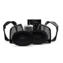 PartzBiz HD RF-HD14RK-STAGE2 - Rockford Fosgate ชุดลำโพงและเครื่องขยายเสียงสองตัว Select Harley Road King 14-Up FLHR Stereo Bluetooth Aux Sirius XM Pandora Receiver Power Marine เครื่องขยายเสียง 4 ช่อง 6.5 Coaxial 8 AWG อัพเกรด PartzBiz HD RF-HD14RK-STAGE2 - Rockford Fosgate ชุดลำโพงและเครื่องขยายเสียงสองตัว Select Harley Road King 14-Up FLHR Stereo Bluetooth Aux Sirius XM Pandora Receiver Power Marine เครื่องขยายเสียง 4 ช่อง 6.5 Coaxial 8 AWG อัพเกรด