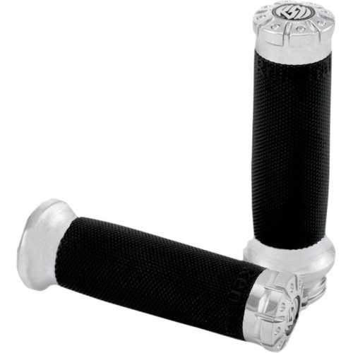 PartzBiz HD: 4404893-Roland Sands Design RSD Chrome Chrono Billet Hand Grips Harley Cable Throttle | 0063-2036-CH PartzBiz HD: 4404893-Roland Sands Design RSD Chrome Chrono Billet Hand Grips Harley Cable Throttle | 0063-2036-CH