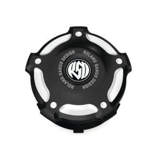 PartzBiz HD: 4404839-Roland Sands Design Gas Fuel Cap Misano Contrast Harley Big Twin 96-20