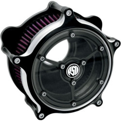PartzBiz HD PM0206-2059-BM - Roland Sands Design RSD Black Contrast Cut Clarity เครื่องฟอกอากาศ Harley 93-16 | 0206-2059-บีเอ็ม