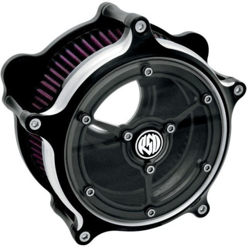 PartzBiz HD: 4404852-Roland Sands Design RSD Black Contrast Cut Clarity Air Cleaner Harley 93-16 | 0206-2059-BM