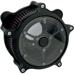 PartzBiz HD PM0206-2060-SMB - Roland Sands Design RSD Black Ops Clarity เครื่องฟอกอากาศ Harley 08-16 FLH 16 ST | 0206-2060-SMB