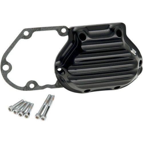 PartzBiz HD: 4404821-Roland Sands Nostalgia Cable 5-Speed Transmission Side Cover Harley Gloss Black | 0177-2032-B