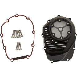 PartzBiz HD PM0177-2065-BM - Roland Sands RSD Black Contrast Cut Clarity Cam Cover สำหรับ Harley Milwaukee 8 M8 | 0177-2065-บีเอ็ม PartzBiz HD PM0177-2065-BM - Roland Sands RSD Black Contrast Cut Clarity Cam Cover สำหรับ Harley Milwaukee 8 M8 | 0177-2065-บีเอ็ม