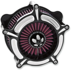PartzBiz HD PM0206-2037-BM - Roland Sands RSD Black Contrast Cut Turbine เครื่องฟอกอากาศ Harley Cable Big Twin | 0206-2037-บีเอ็ม PartzBiz HD PM0206-2037-BM - Roland Sands RSD Black Contrast Cut Turbine เครื่องฟอกอากาศ Harley Cable Big Twin | 0206-2037-บีเอ็ม