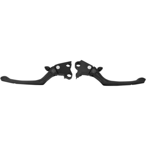 PartzBiz HD: 4404777-Roland Sands RSD Black Ops Regulator Adjustable Hand Levers Harley XL 14-15 | 0062-4018-SMB