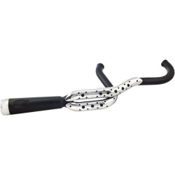 PartzBiz HD TRRD1014 - ท่อ Roland Sands RSD Chrome / Black Track 2-1 Harley Softail FXS/FLST 86-16 | 11825